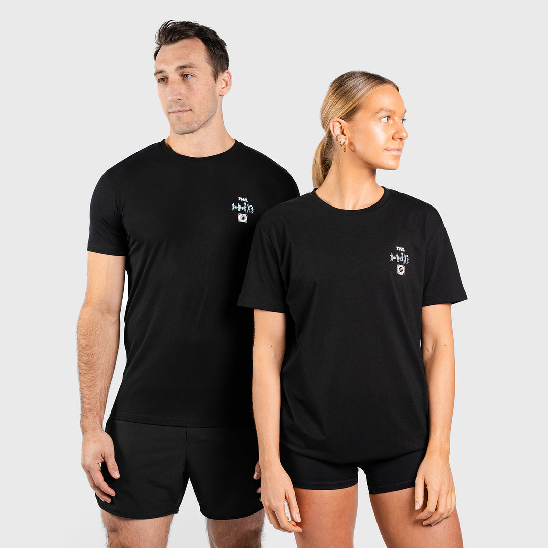 TWL - EVERYDAY T-SHIRT - RUN FAST LIFT HEAVY - BLACK