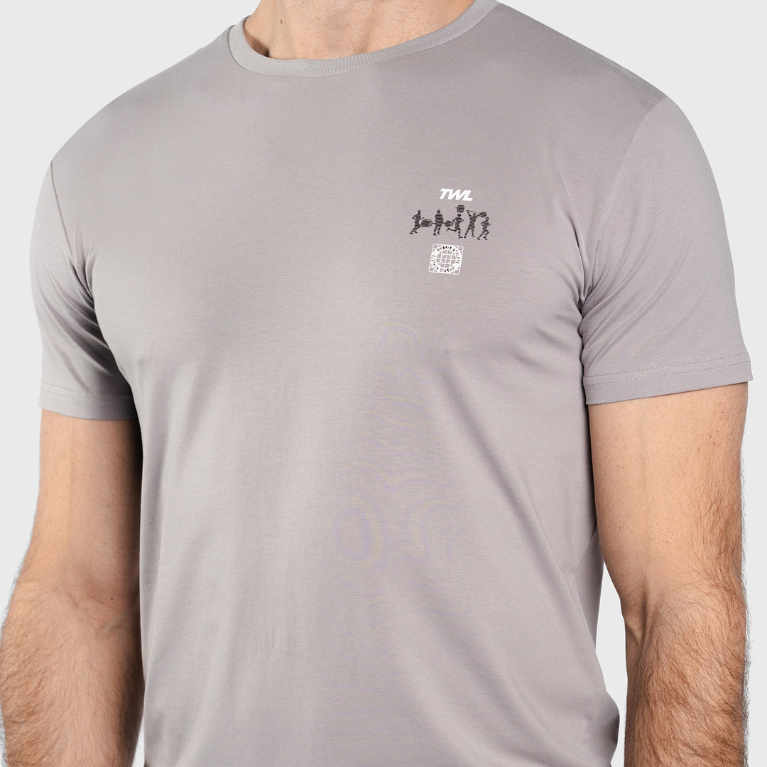 TWL - EVERYDAY T-SHIRT - RUN FAST LIFT HEAVY - GREY
