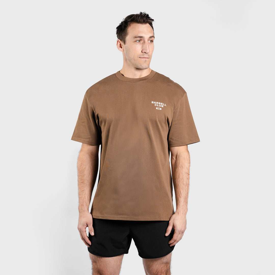 TWL - LIFESTYLE OVERSIZED T-SHIRT - BARBELL CLUB - EAGLE/CAPPUCCINO