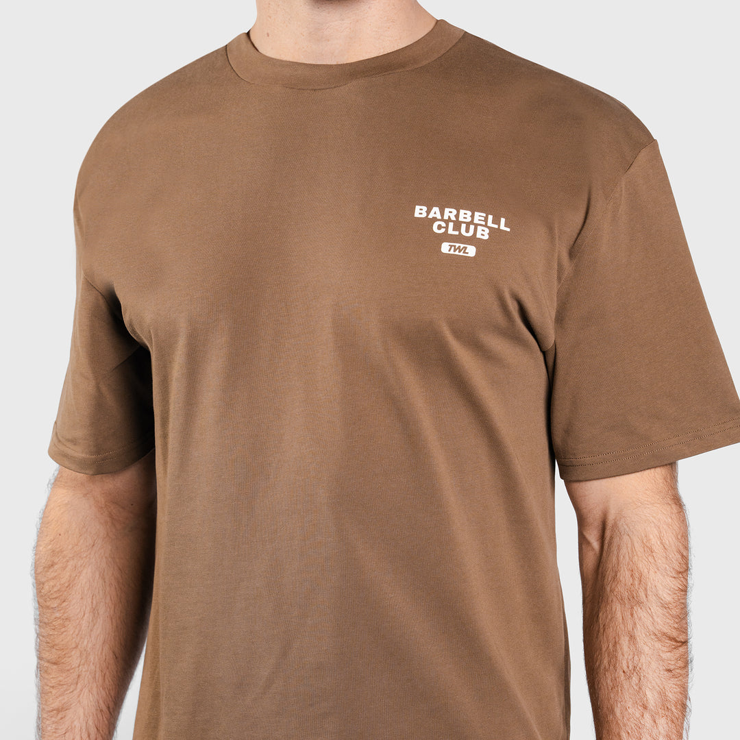 TWL - LIFESTYLE OVERSIZED T-SHIRT - BARBELL CLUB - EAGLE/CAPPUCCINO