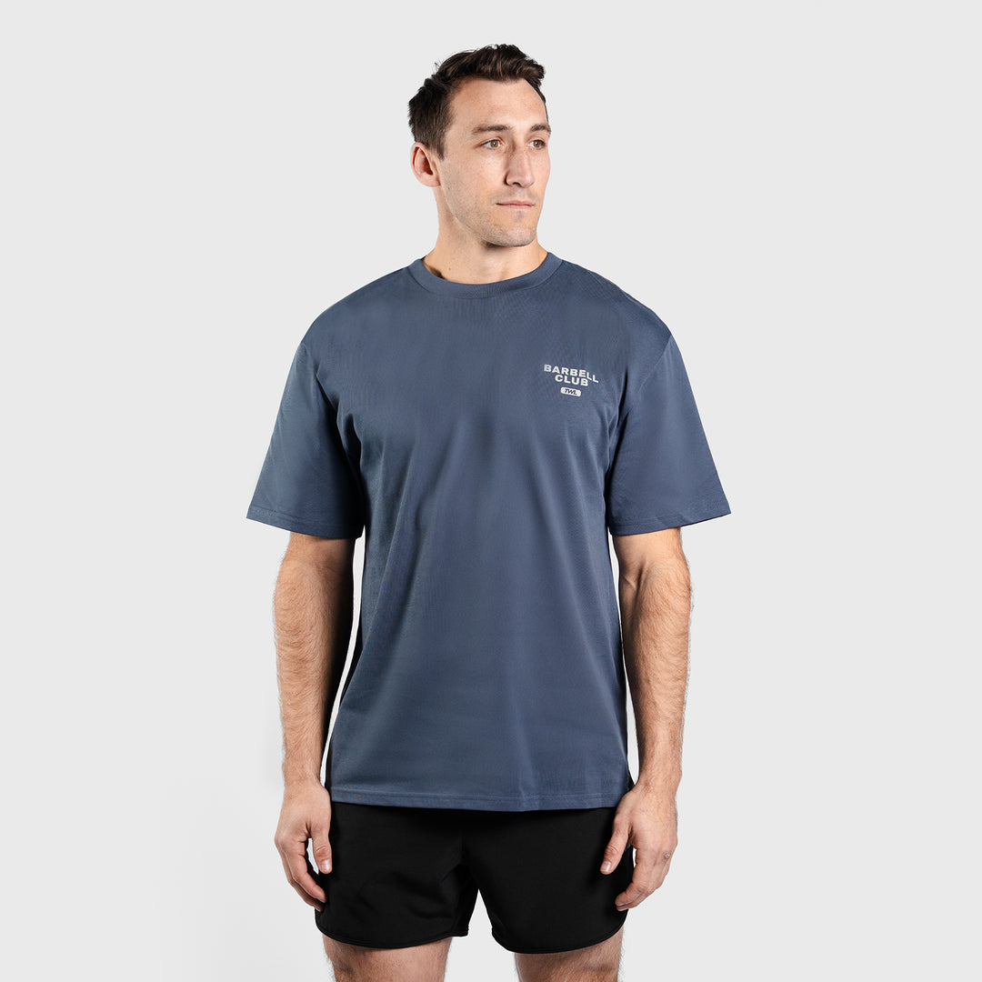 TWL - LIFESTYLE OVERSIZED T-SHIRT - BARBELL CLUB - EAGLE/STEEL BLUE
