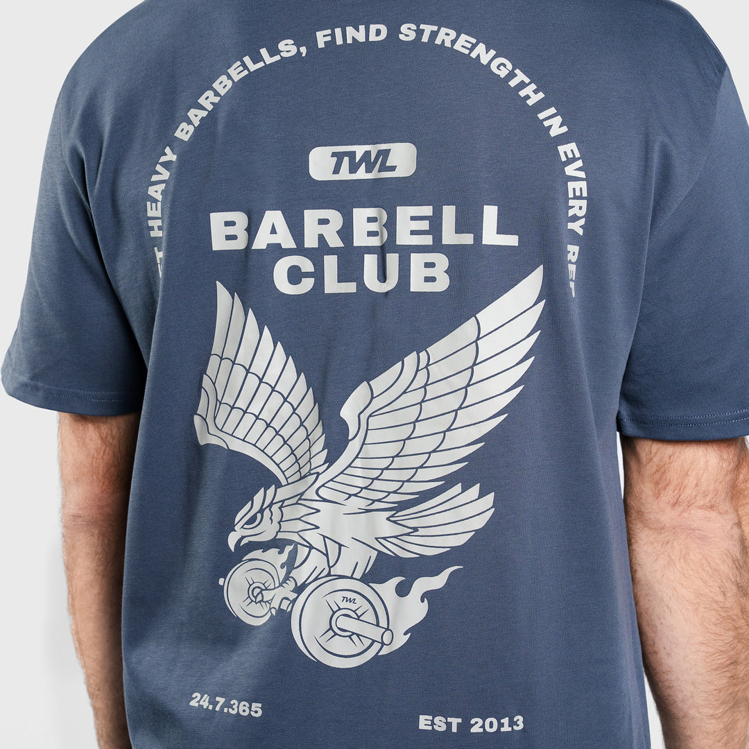 TWL - LIFESTYLE OVERSIZED T-SHIRT - BARBELL CLUB - EAGLE/STEEL BLUE