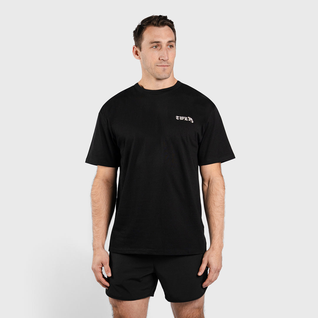 TWL - LIFESTYLE OVERSIZED T-SHIRT - BARBELL CLUB - SNAKE/BLACK