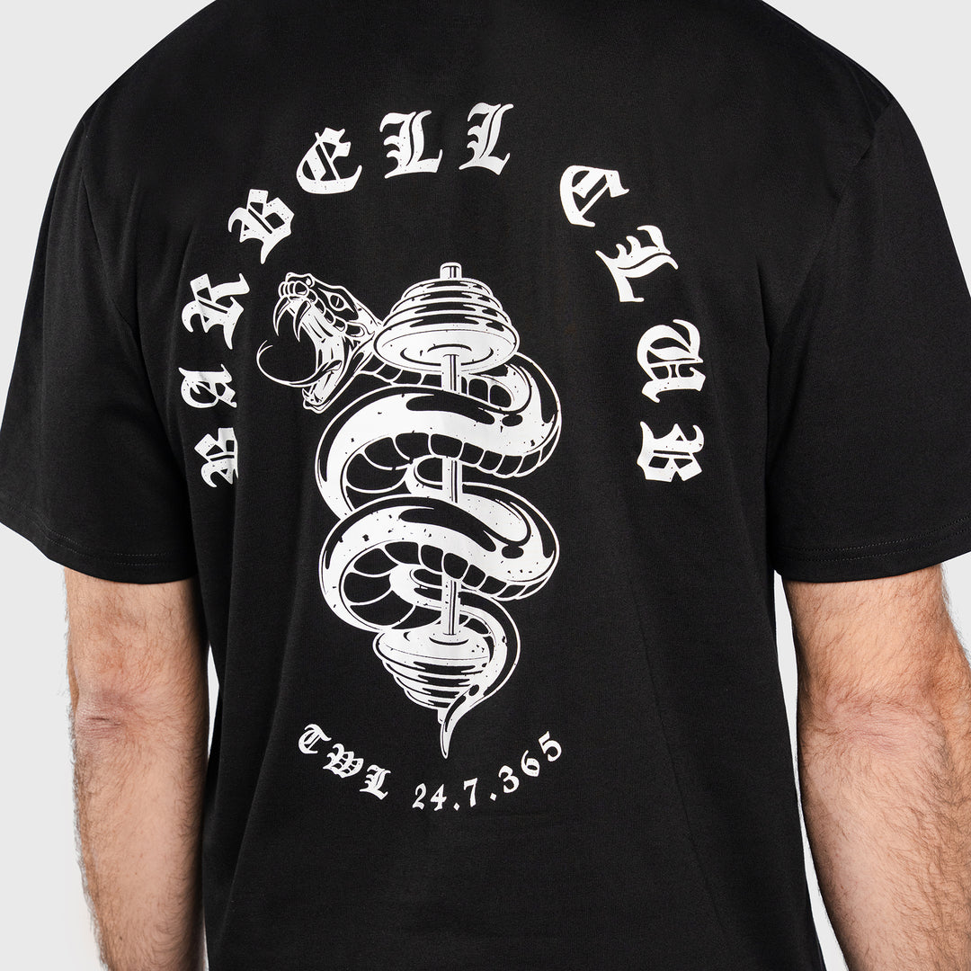 TWL - LIFESTYLE OVERSIZED T-SHIRT - BARBELL CLUB - SNAKE/BLACK