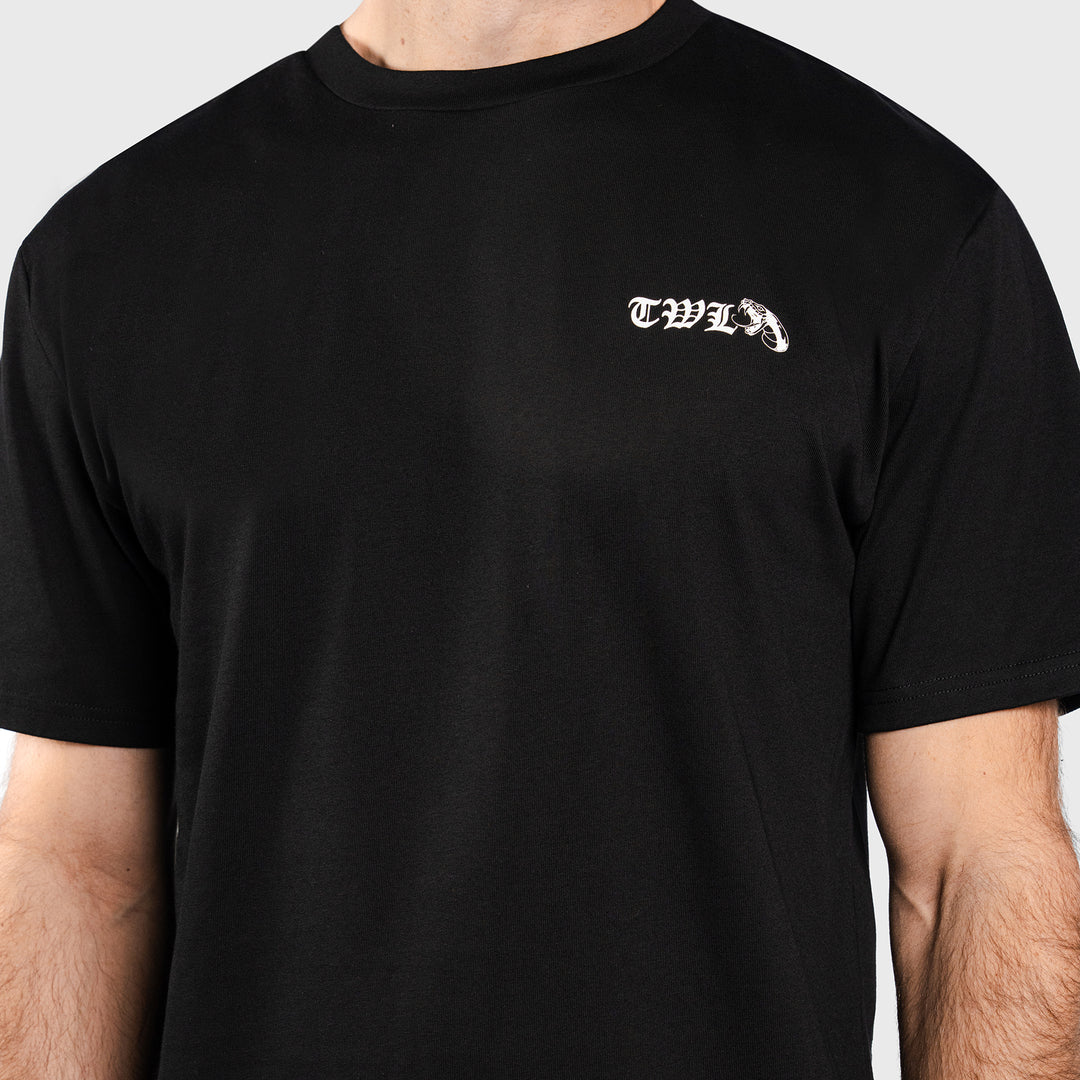 TWL - LIFESTYLE OVERSIZED T-SHIRT - BARBELL CLUB - SNAKE/BLACK