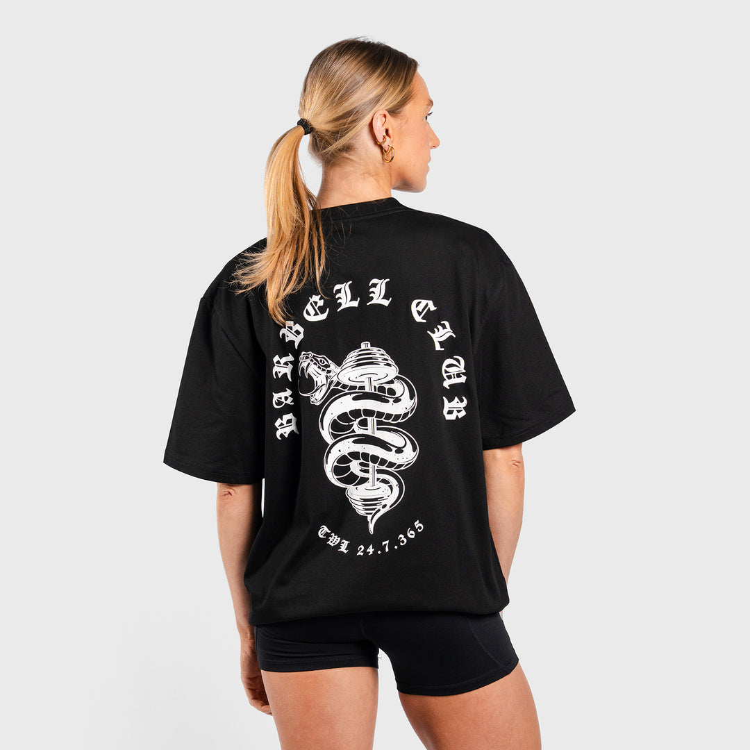 TWL - LIFESTYLE OVERSIZED T-SHIRT - BARBELL CLUB - SNAKE/BLACK