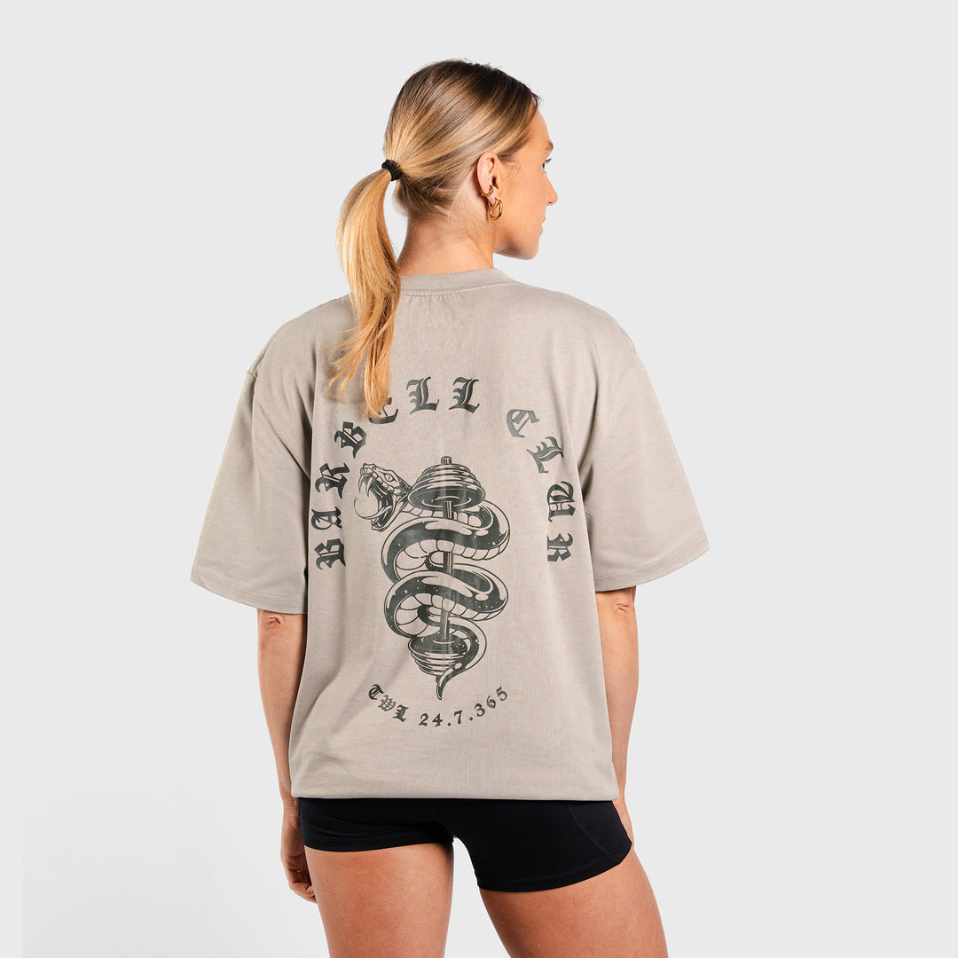 TWL - LIFESTYLE OVERSIZED T-SHIRT - BARBELL CLUB - SNAKE/GREY
