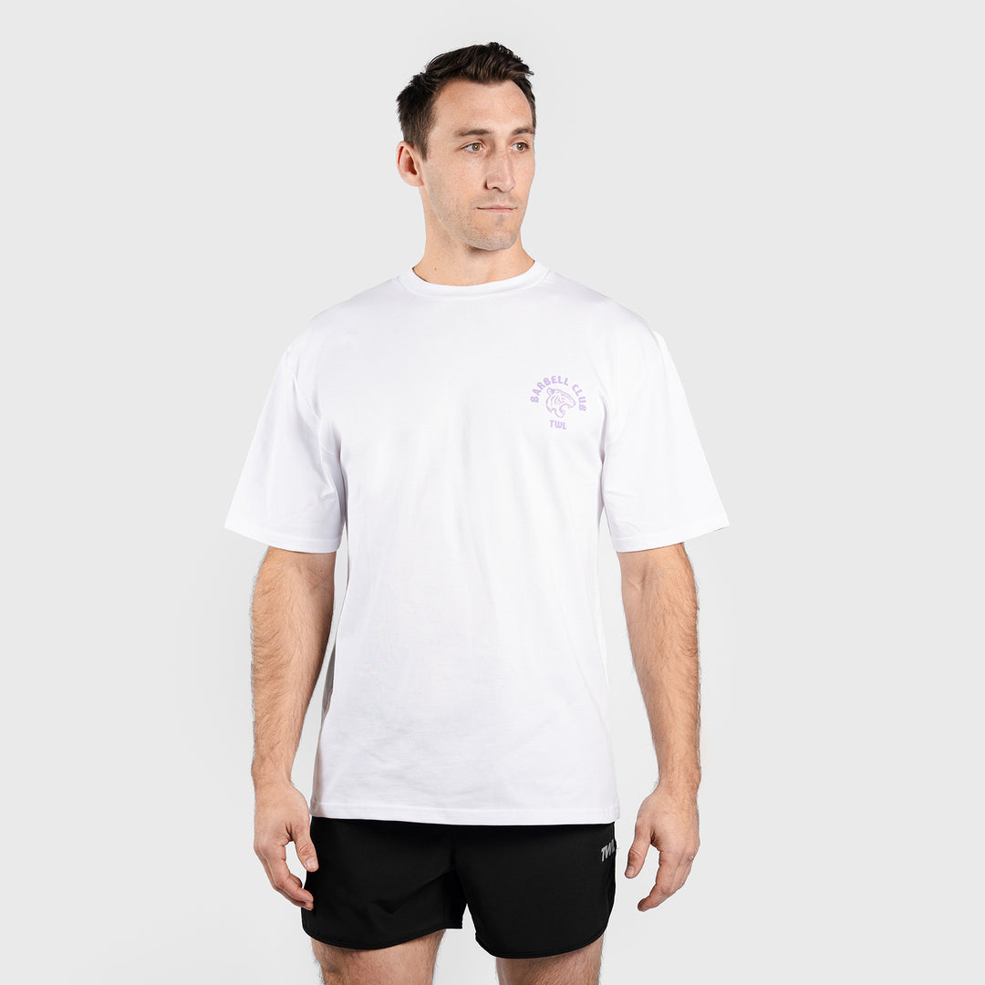 TWL - LIFESTYLE OVERSIZED T-SHIRT - BARBELL CLUB - TIGER/WHITE/FAIRY DUSK