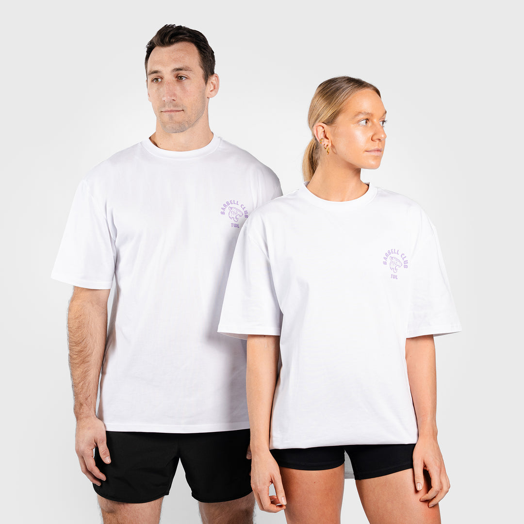 TWL - LIFESTYLE OVERSIZED T-SHIRT - BARBELL CLUB - TIGER/WHITE/FAIRY DUSK