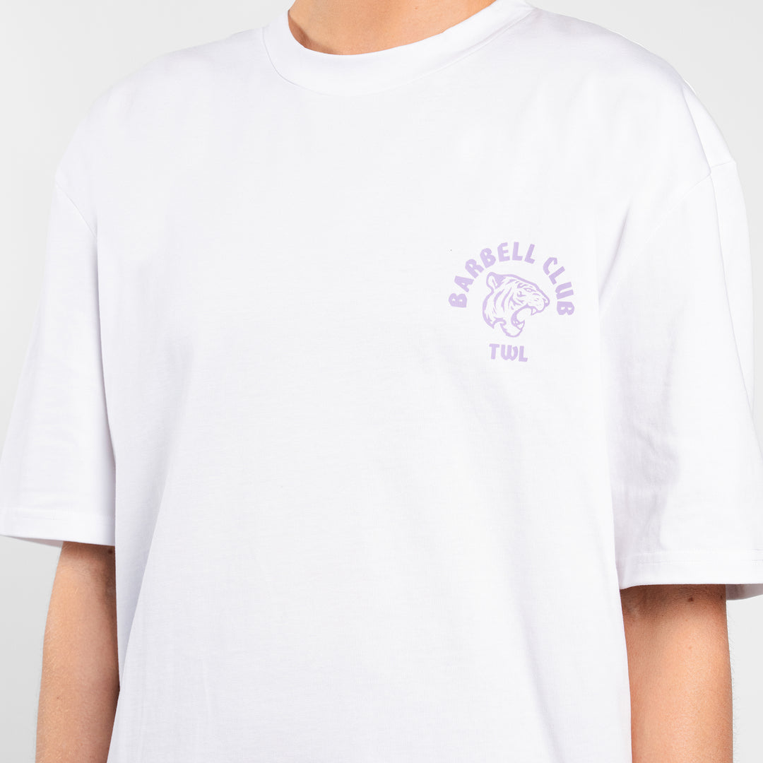 TWL - LIFESTYLE OVERSIZED T-SHIRT - BARBELL CLUB - TIGER/WHITE/FAIRY DUSK