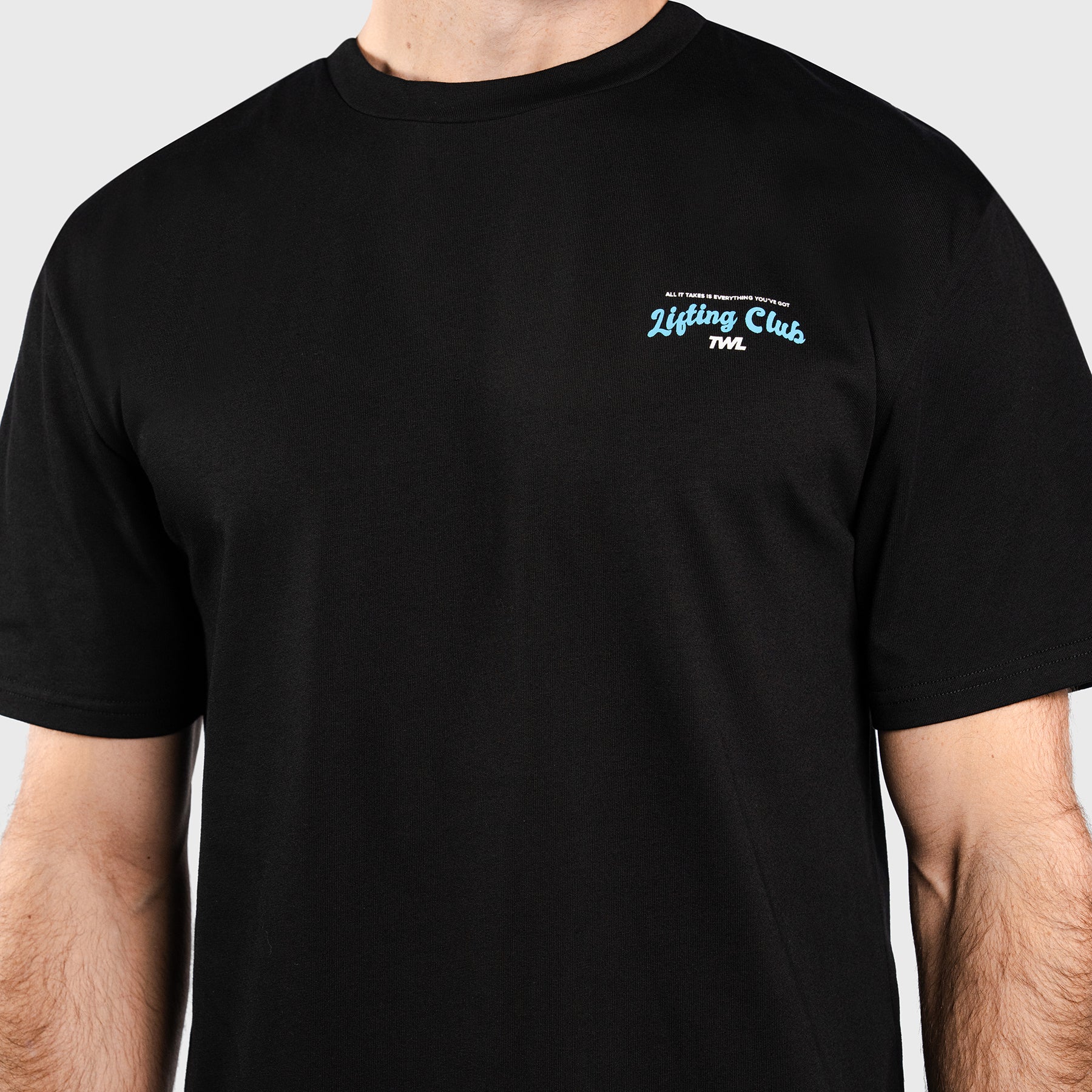 TWL - LIFESTYLE OVERSIZED T-SHIRT - LIFTING CLUB - BLACK