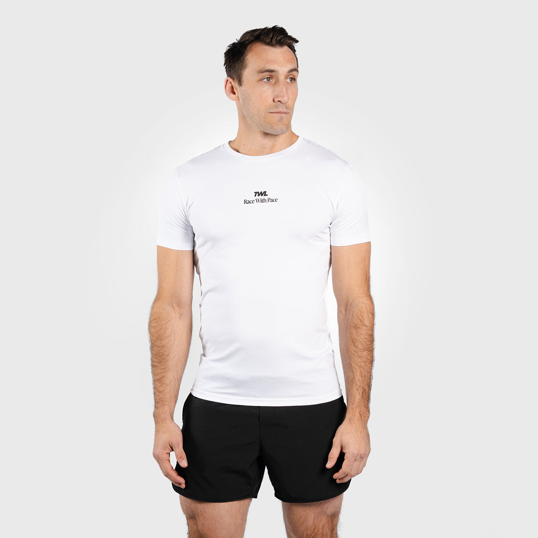 TWL - EVERYDAY T-SHIRT - RUNNING CAPSULE - WHITE/BLUE