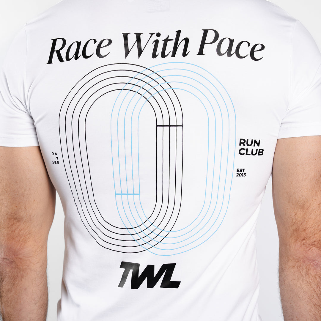 TWL - EVERYDAY T-SHIRT - RUNNING CAPSULE - WHITE/BLUE