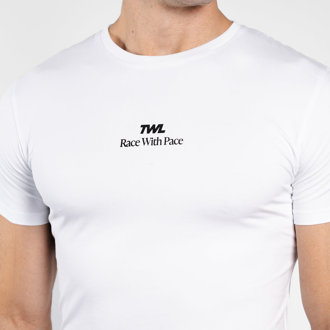 TWL - EVERYDAY T-SHIRT - RUNNING CAPSULE - WHITE/BLUE