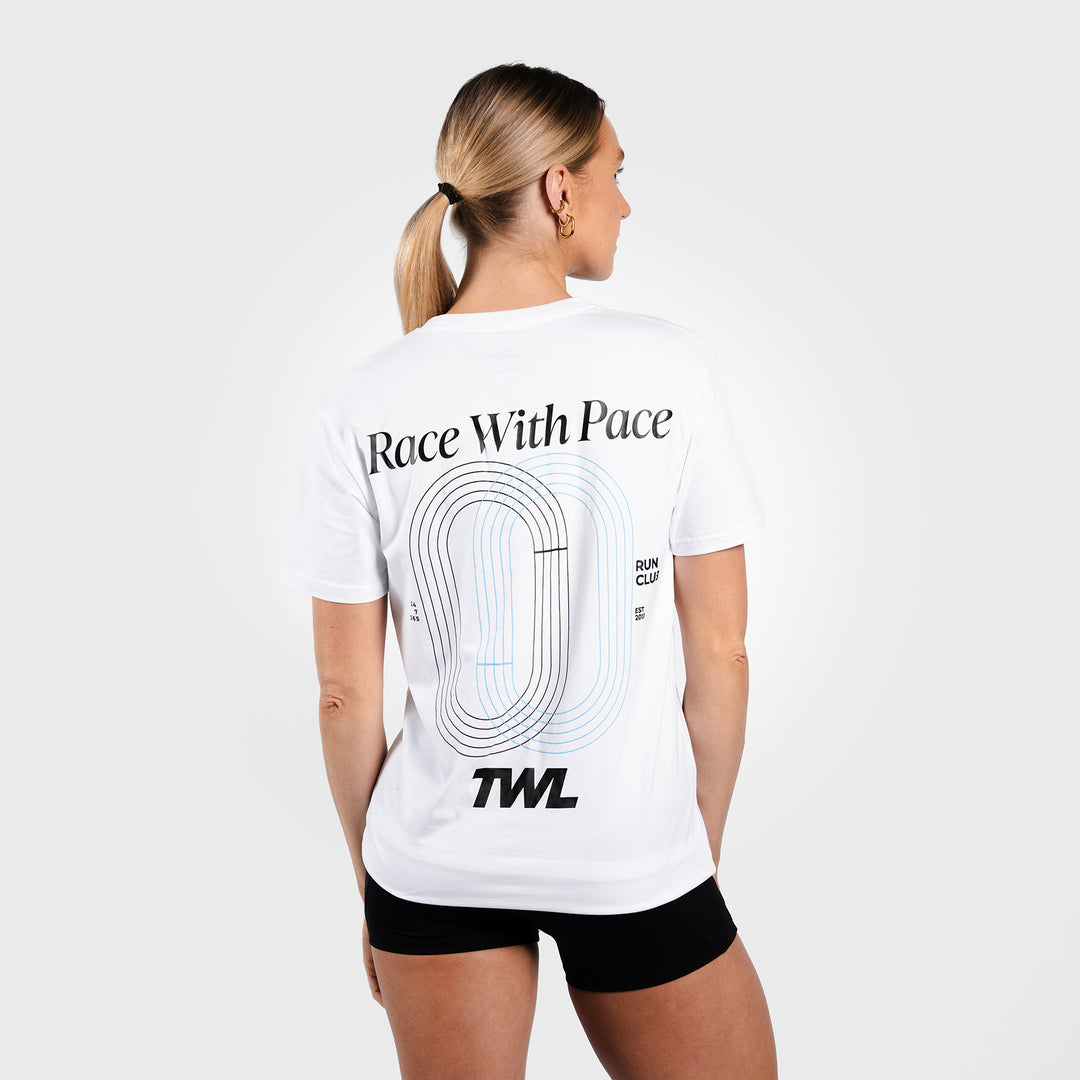 TWL - EVERYDAY T-SHIRT - RUNNING CAPSULE - WHITE/BLUE