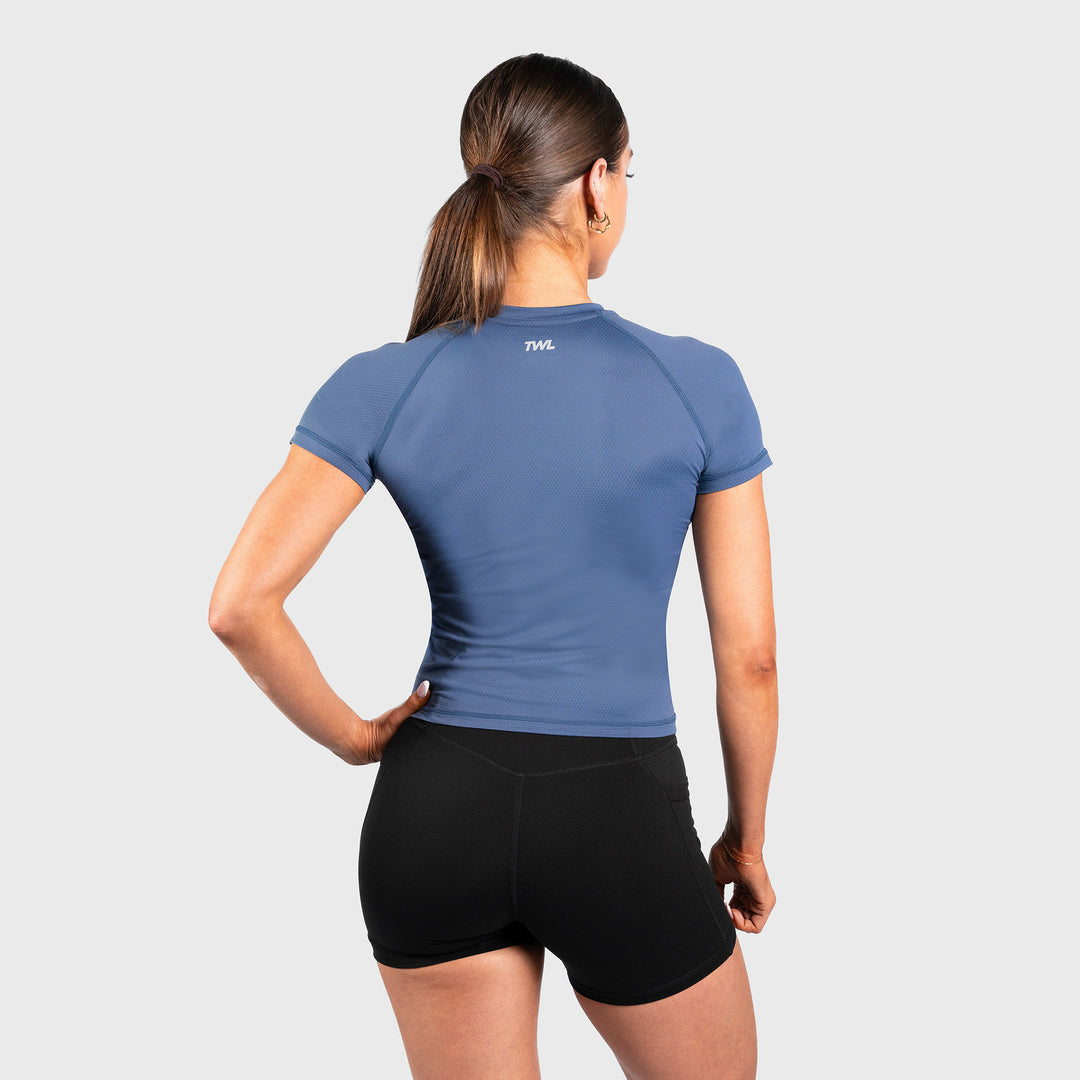 TWL - WOMEN'S ACTIVE T-SHIRT - DARK BLUE