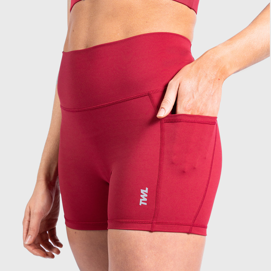TWL - WOMEN'S REFINE SHORTS - BERRY