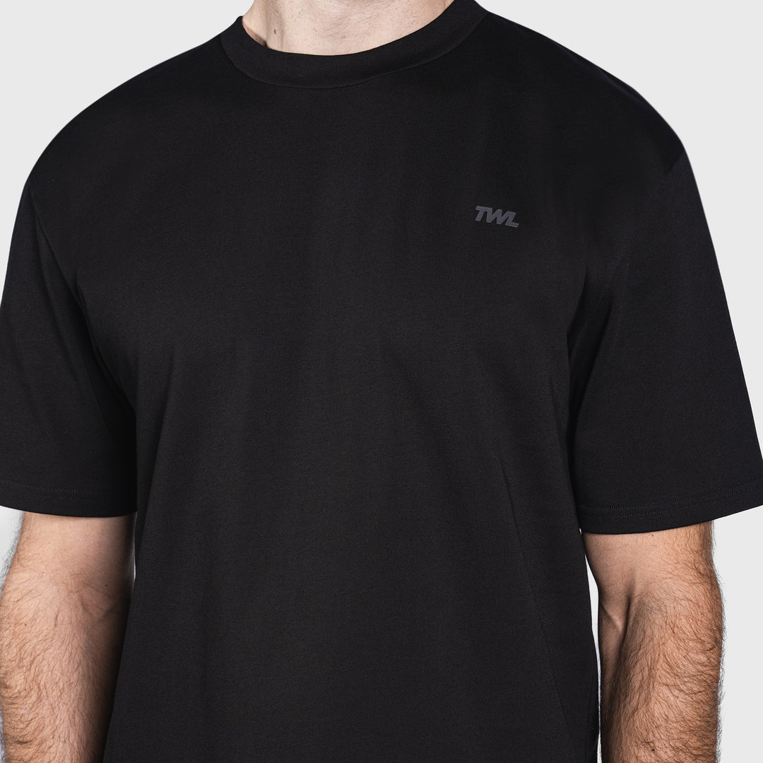 TWL - LIFESTYLE OVERSIZED T-SHIRT - PUSH THE BOUNDARIES - BLACK/BLACK