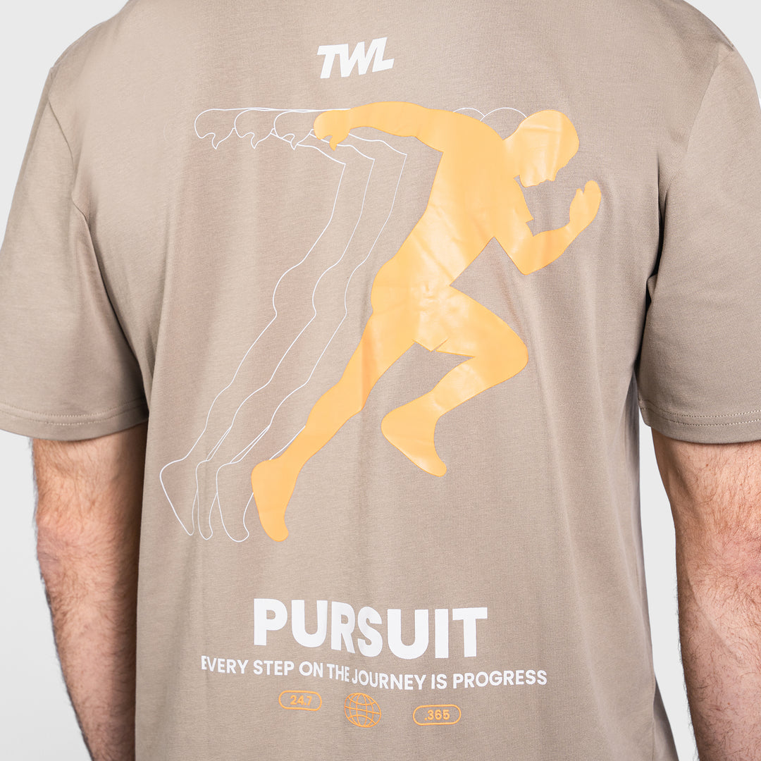 TWL -  LIFESTYLE OVERSIZED T-SHIRT - Y2K - PURSUIT/GREY BROWN