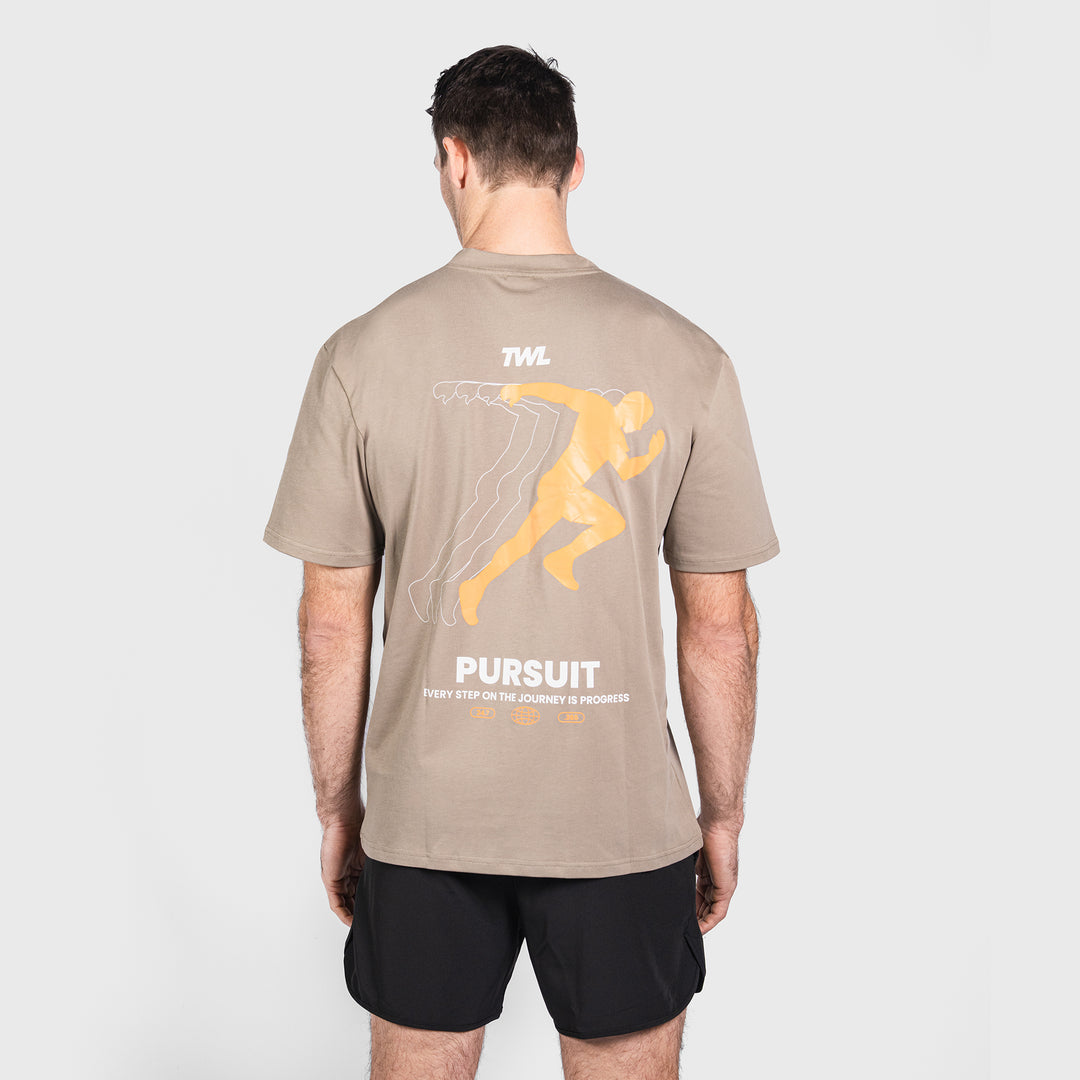 TWL -  LIFESTYLE OVERSIZED T-SHIRT - Y2K - PURSUIT/GREY BROWN