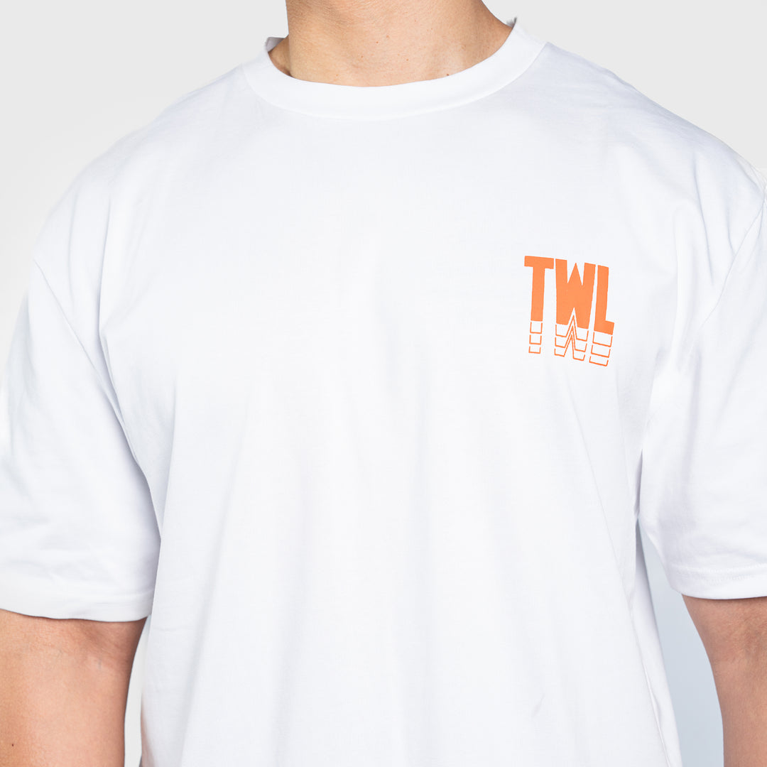 TWL - LIFESTYLE OVERSIZED T-SHIRT - BICEPS & BURRITOS - WHITE