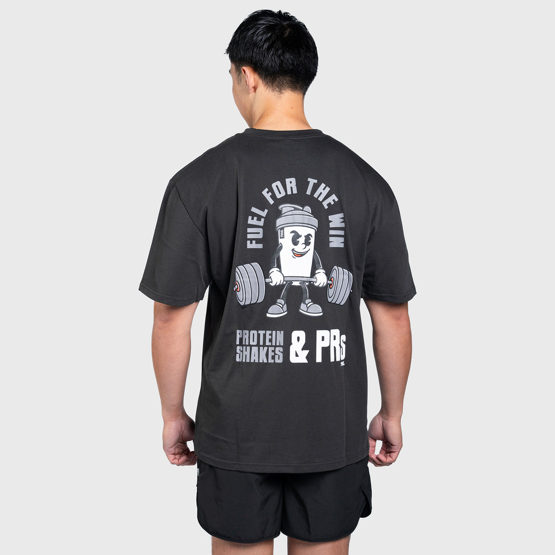 TWL - LIFESTYLE OVERSIZED T-SHIRT - SHAKER & PRs - WASHED BLACK