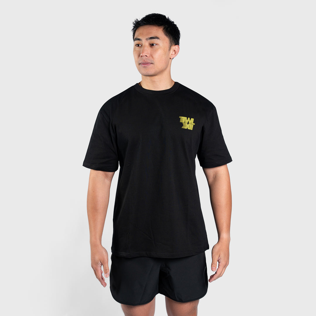 TWL - LIFESTYLE OVERSIZED T-SHIRT - TWL SPECIAL EDITION - BLACK/NEON YELLOW