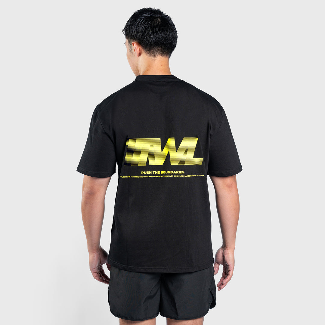 TWL - LIFESTYLE OVERSIZED T-SHIRT - TWL SPECIAL EDITION - BLACK/NEON YELLOW