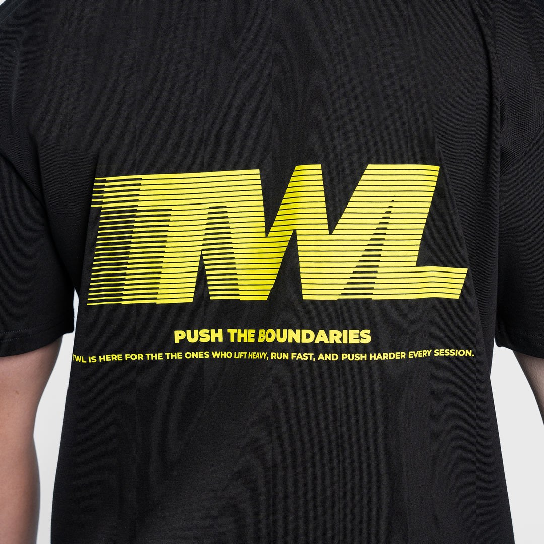 TWL - LIFESTYLE OVERSIZED T-SHIRT - TWL SPECIAL EDITION - BLACK/NEON YELLOW