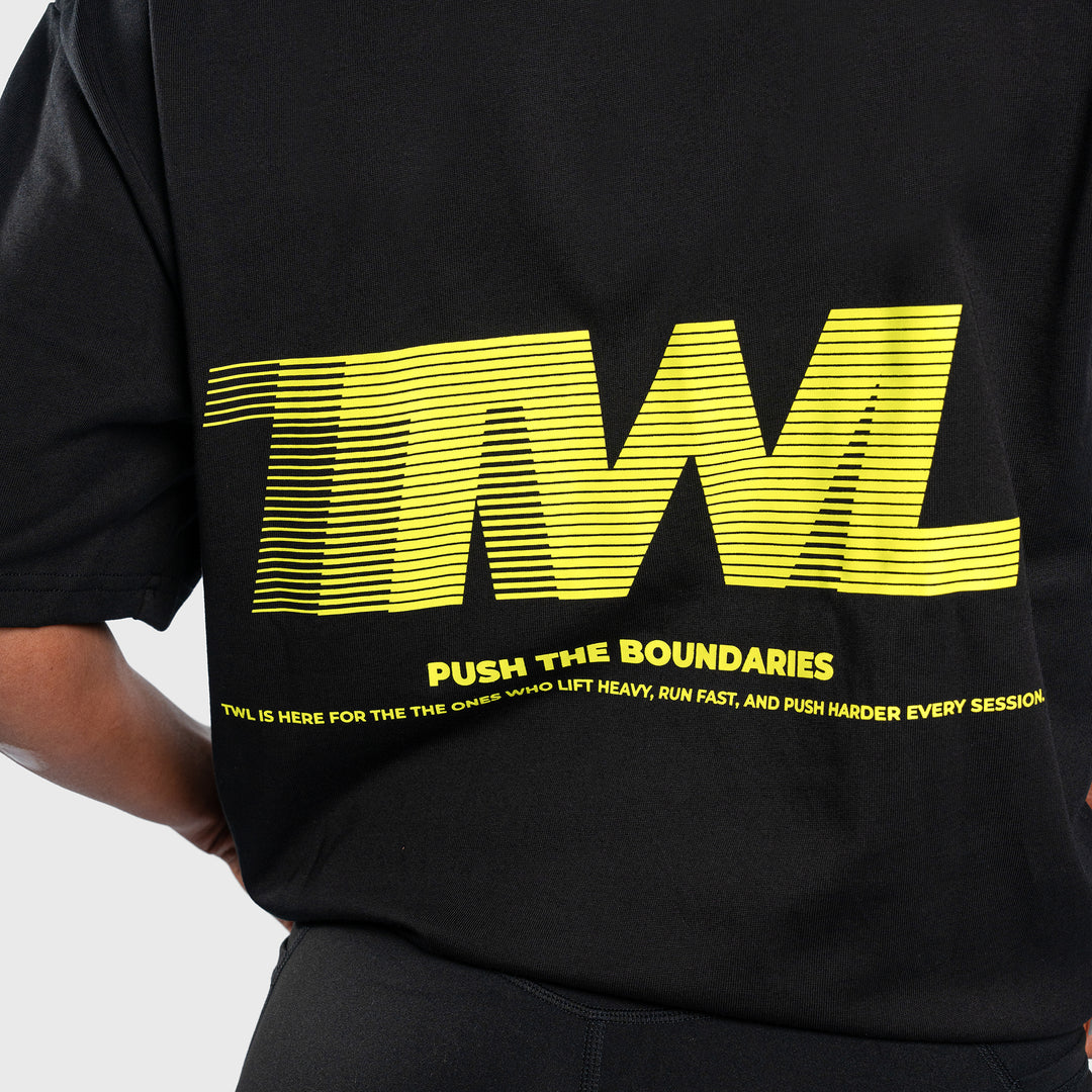 TWL - LIFESTYLE OVERSIZED T-SHIRT - TWL SPECIAL EDITION - BLACK/NEON YELLOW