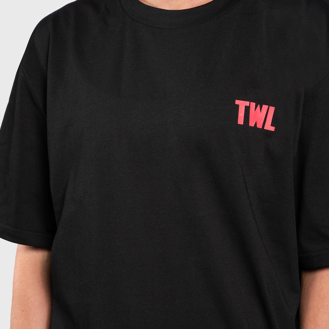 TWL - LIFESTYLE OVERSIZED T-SHIRT - SHAKER & PRs - BLACK