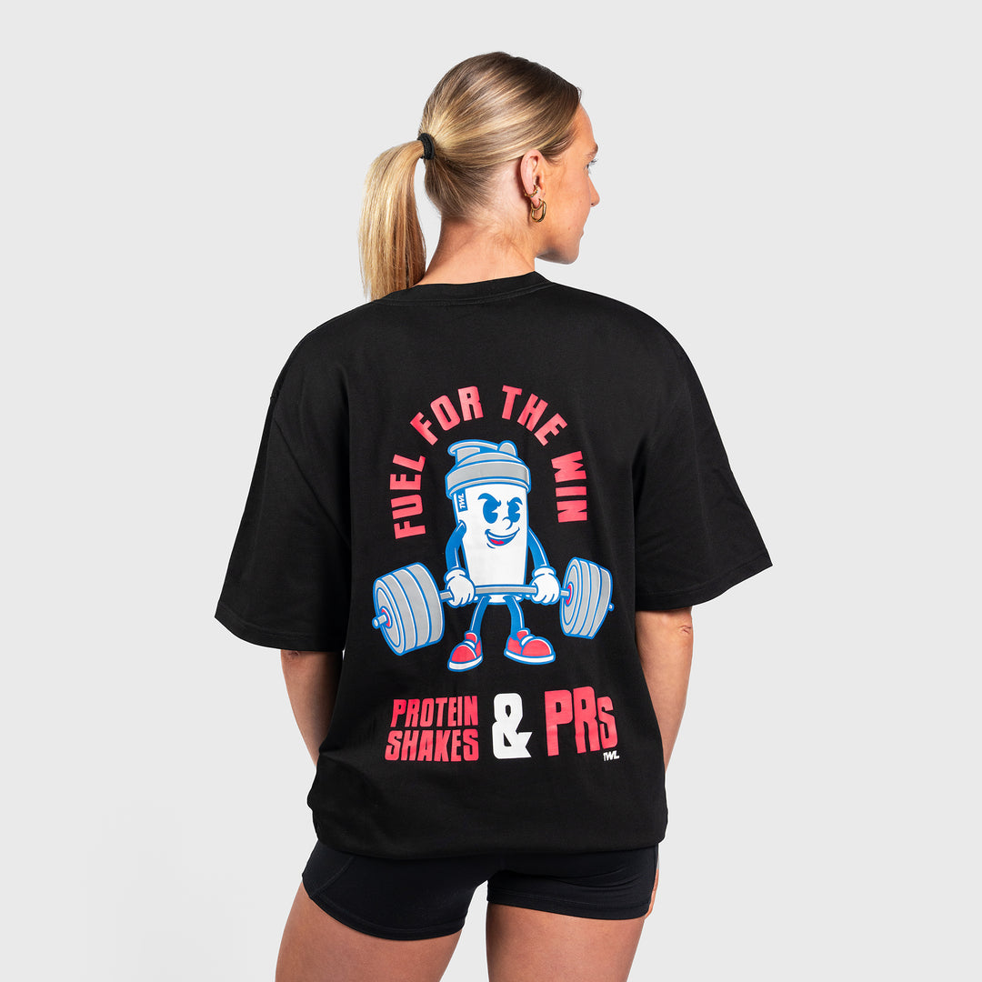 TWL - LIFESTYLE OVERSIZED T-SHIRT - SHAKER & PRs - BLACK