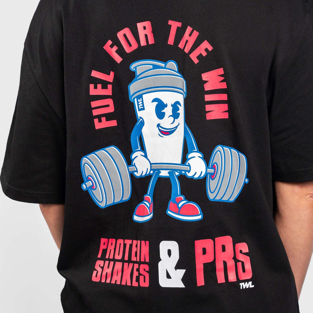 TWL - LIFESTYLE OVERSIZED T-SHIRT - SHAKER & PRs - BLACK