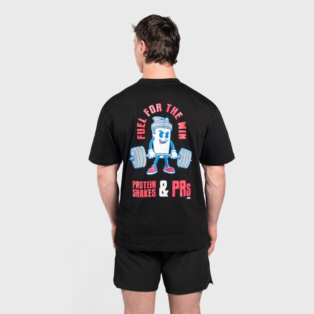 TWL - LIFESTYLE OVERSIZED T-SHIRT - SHAKER & PRs - BLACK