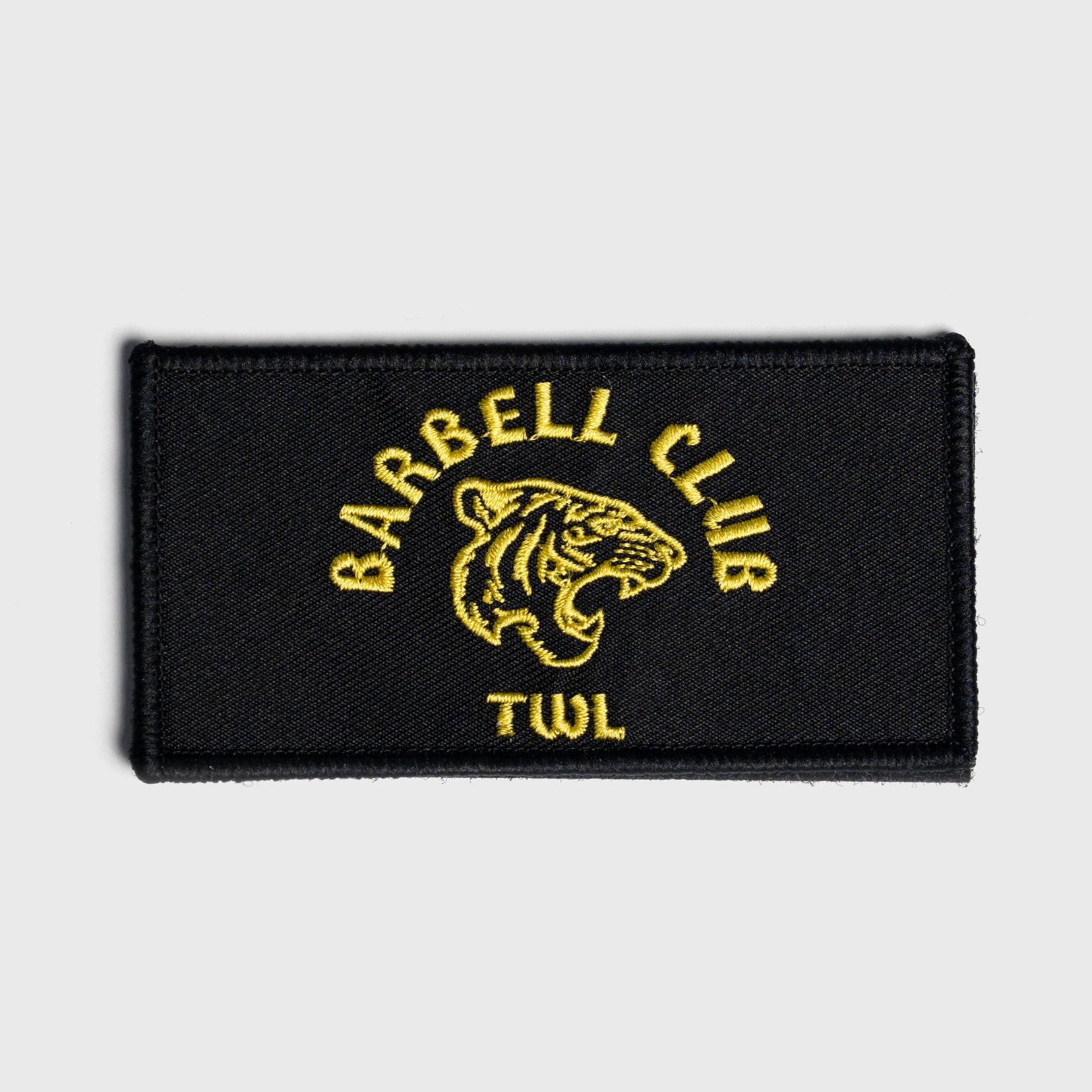 TWL - VELCRO PATCH - BARBELL CLUB TIGER