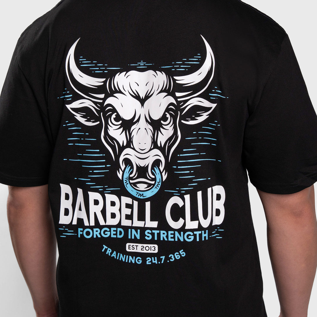 TWL - LIFESTYLE OVERSIZED T-SHIRT - BARBELL CLUB - BULL/BLACK