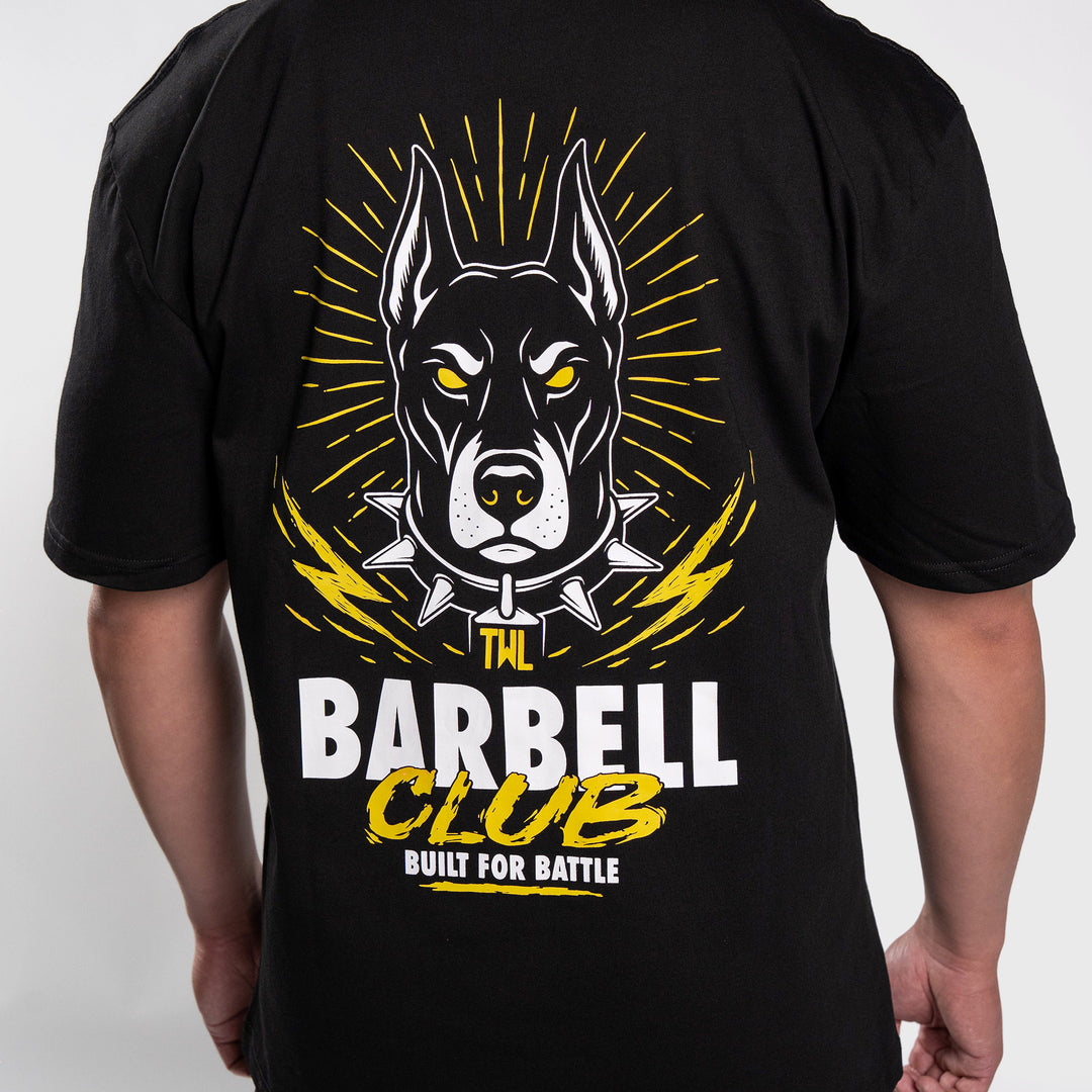 TWL - LIFESTYLE OVERSIZED T-SHIRT - BARBELL CLUB - DOBERMAN/BLACK