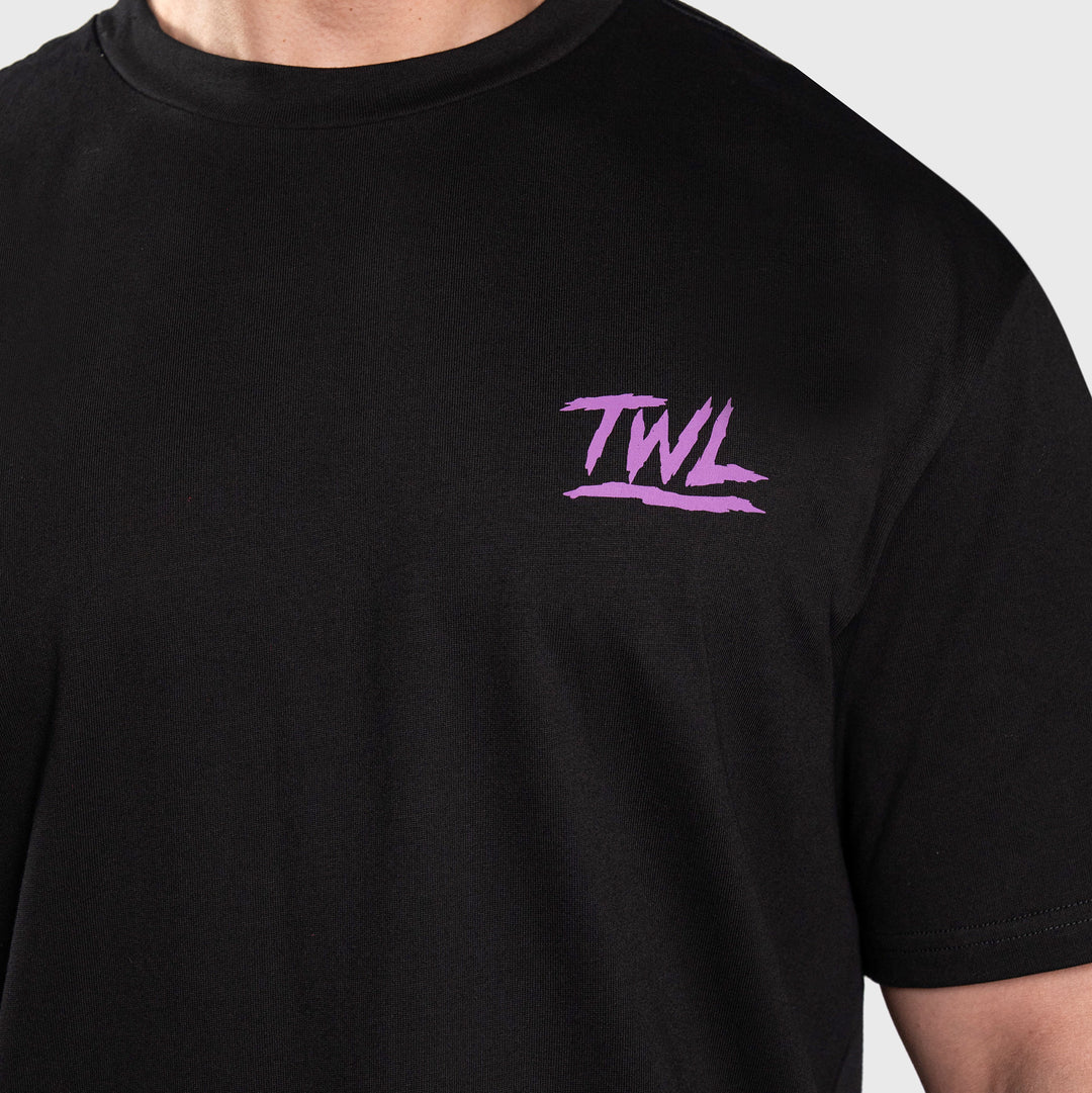 TWL - LIFESTYLE OVERSIZED T-SHIRT - BARBELL CLUB - PANTHER/BLACK