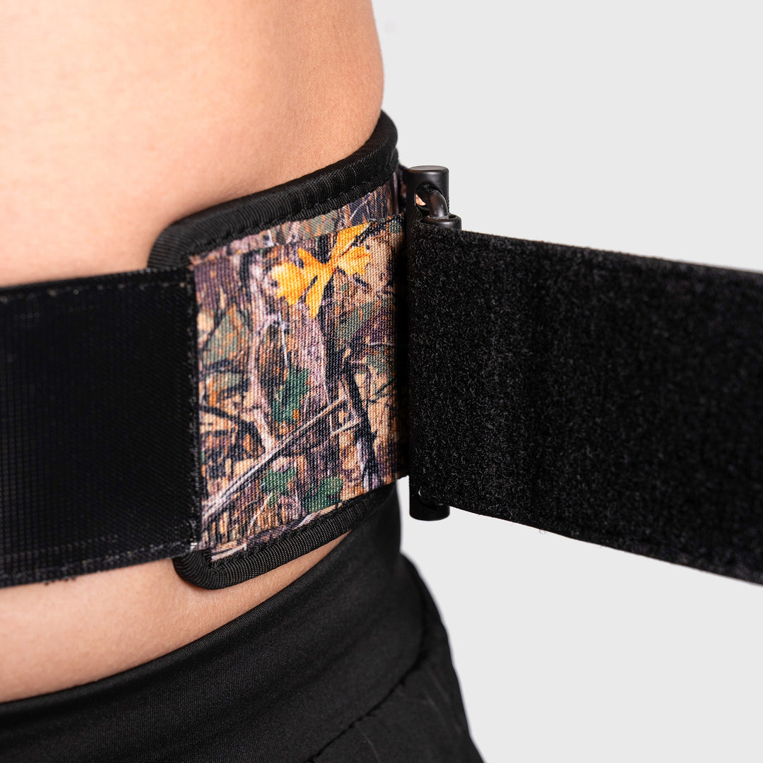 TWL - HYBRID VELCRO LIFTING BELT - 4" - TREE CAMO