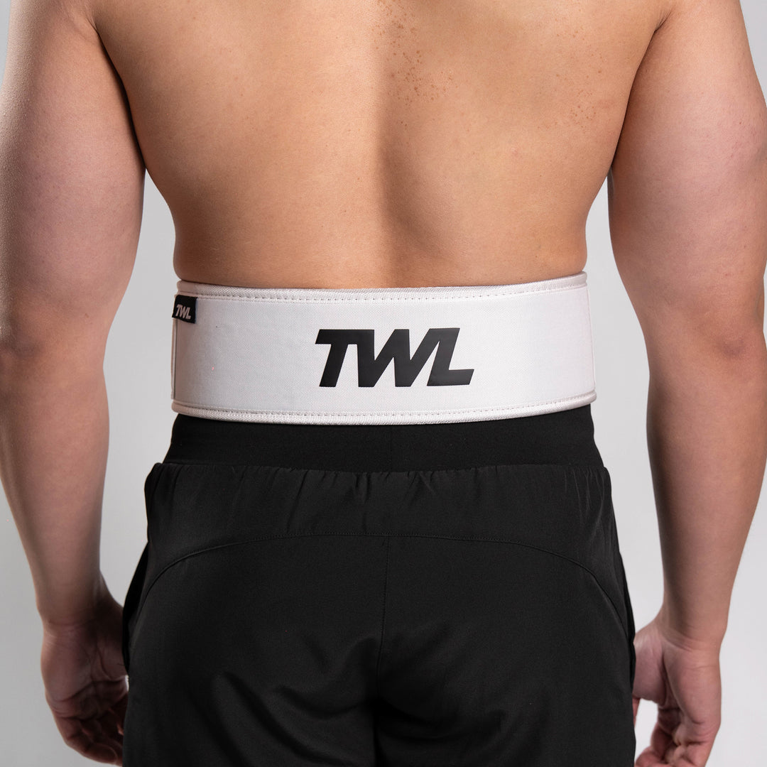 TWL - HYBRID VELCRO LIFTING BELT - WHITE