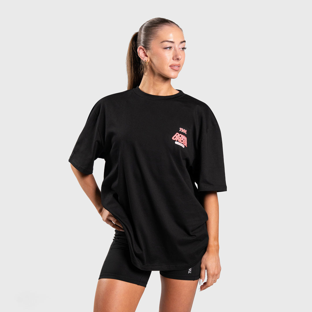 TWL - LIFESTYLE OVERSIZED T-SHIRT - DOWN UNDER (DUC) CAPSULE - BLACK