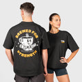 TWL - LIFESTYLE OVERSIZED T-SHIRT - BREWED FOR STRENGTH - WASHED BLACK