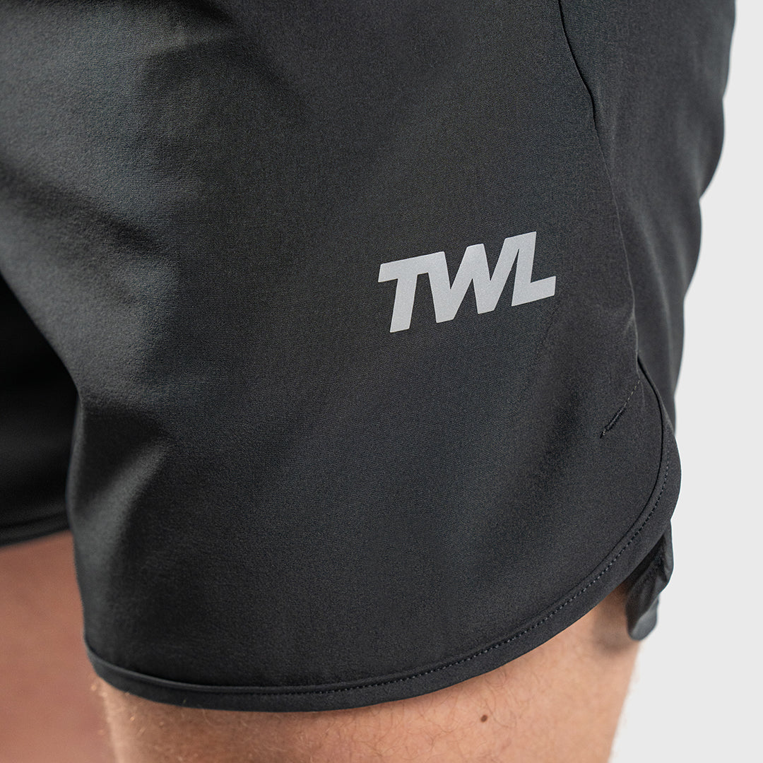 TWL - MEN'S HYBRID SHORTS - 6" - CHARCOAL
