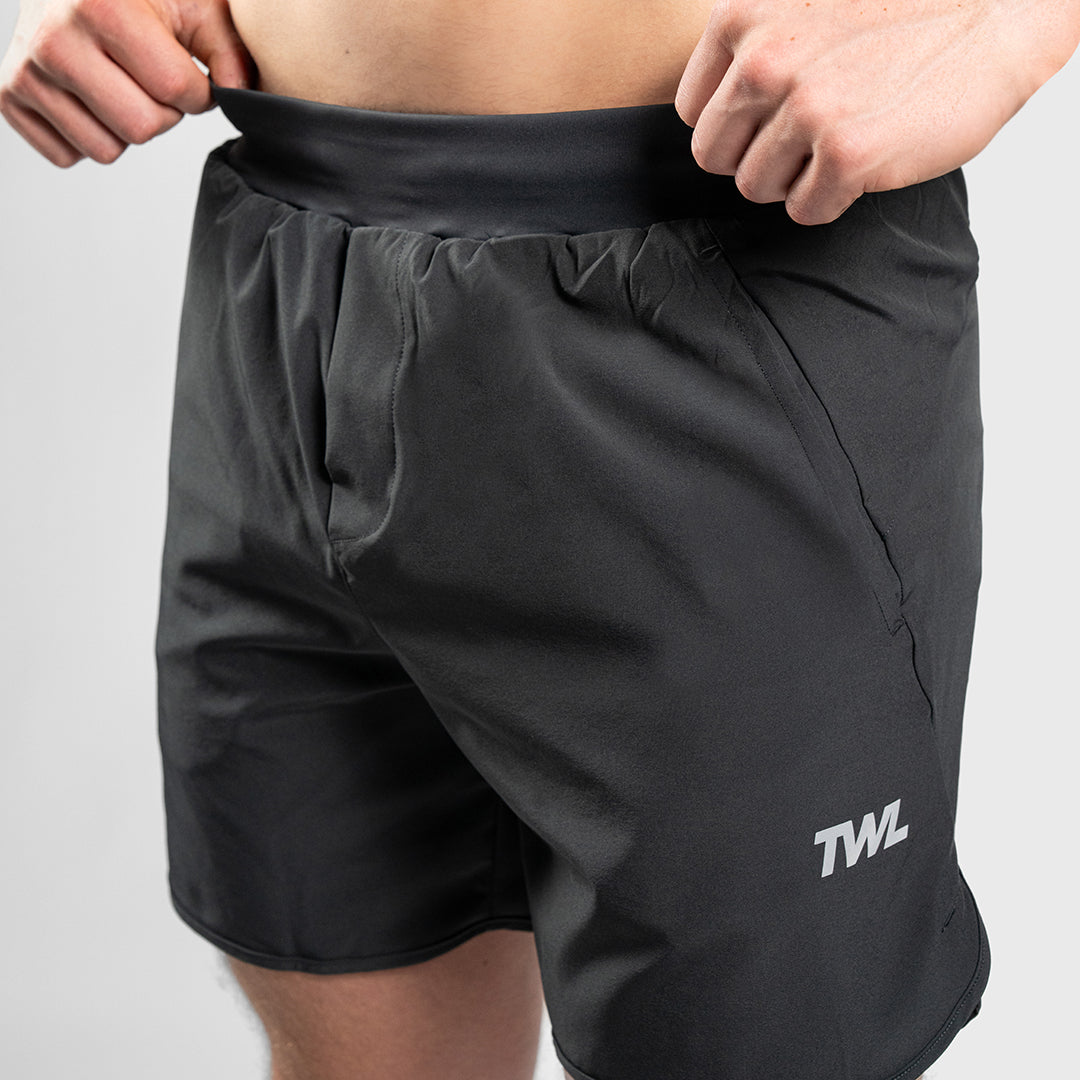 TWL - MEN'S HYBRID SHORTS - 6" - CHARCOAL