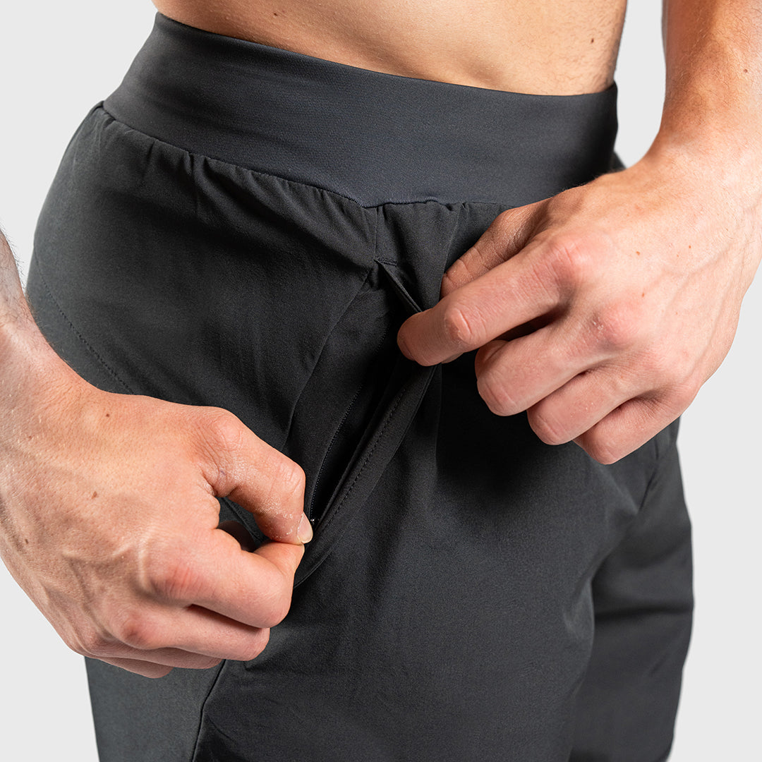 TWL - MEN'S HYBRID SHORTS - 6" - CHARCOAL