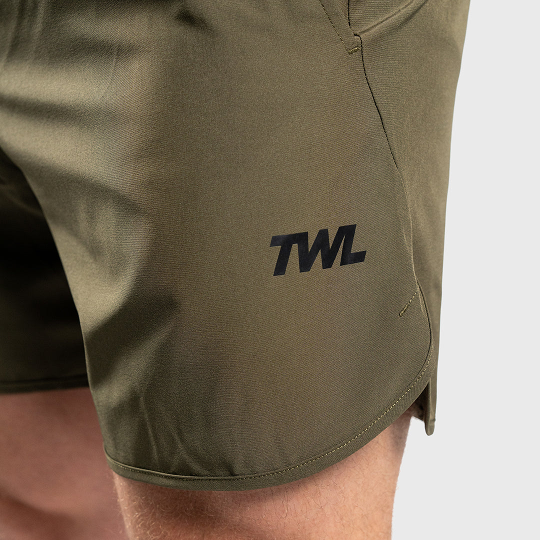 TWL - MEN'S HYBRID SHORTS - 6" - KHAKI DUST