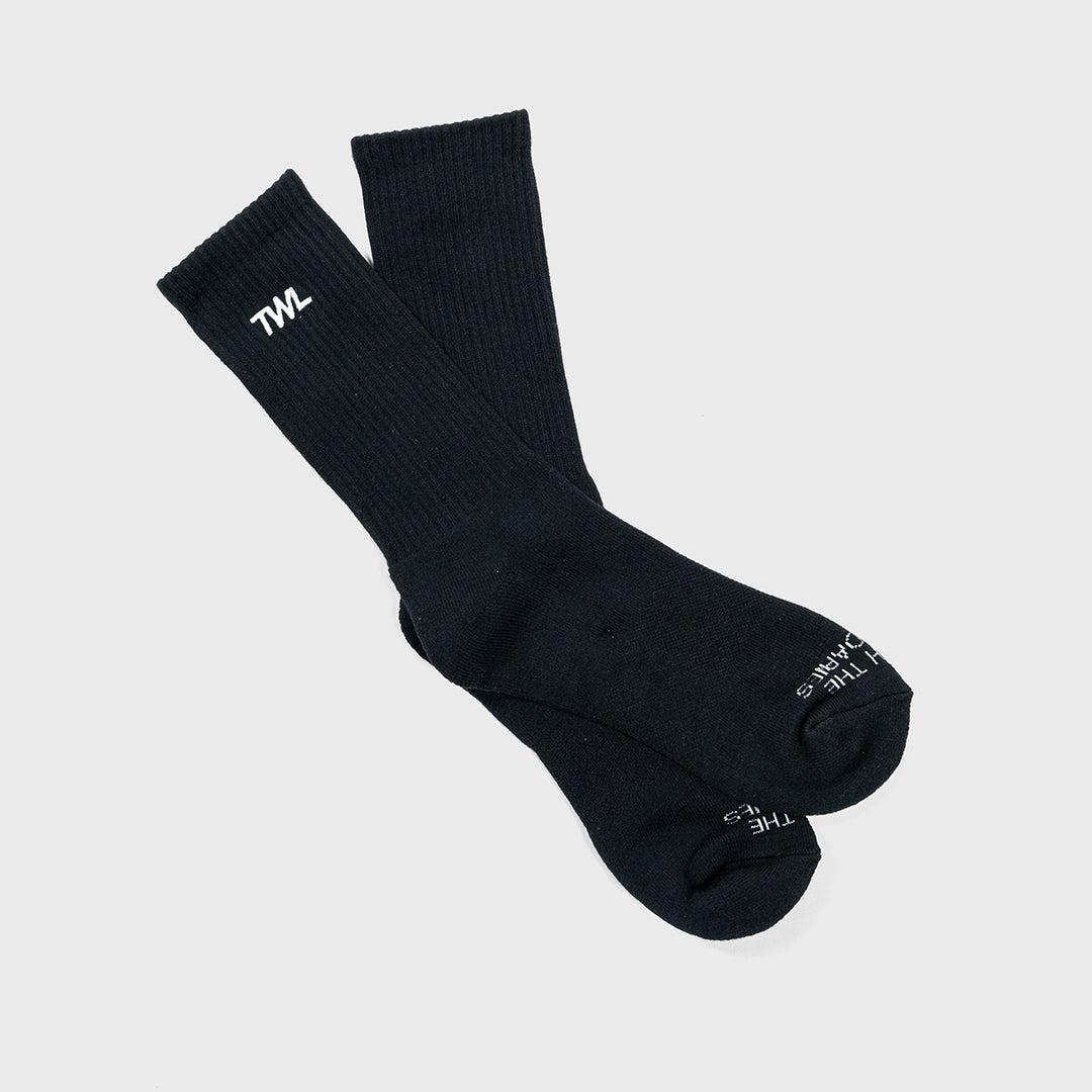 TWL - CLOUD SOCKS - CREW - BLACK