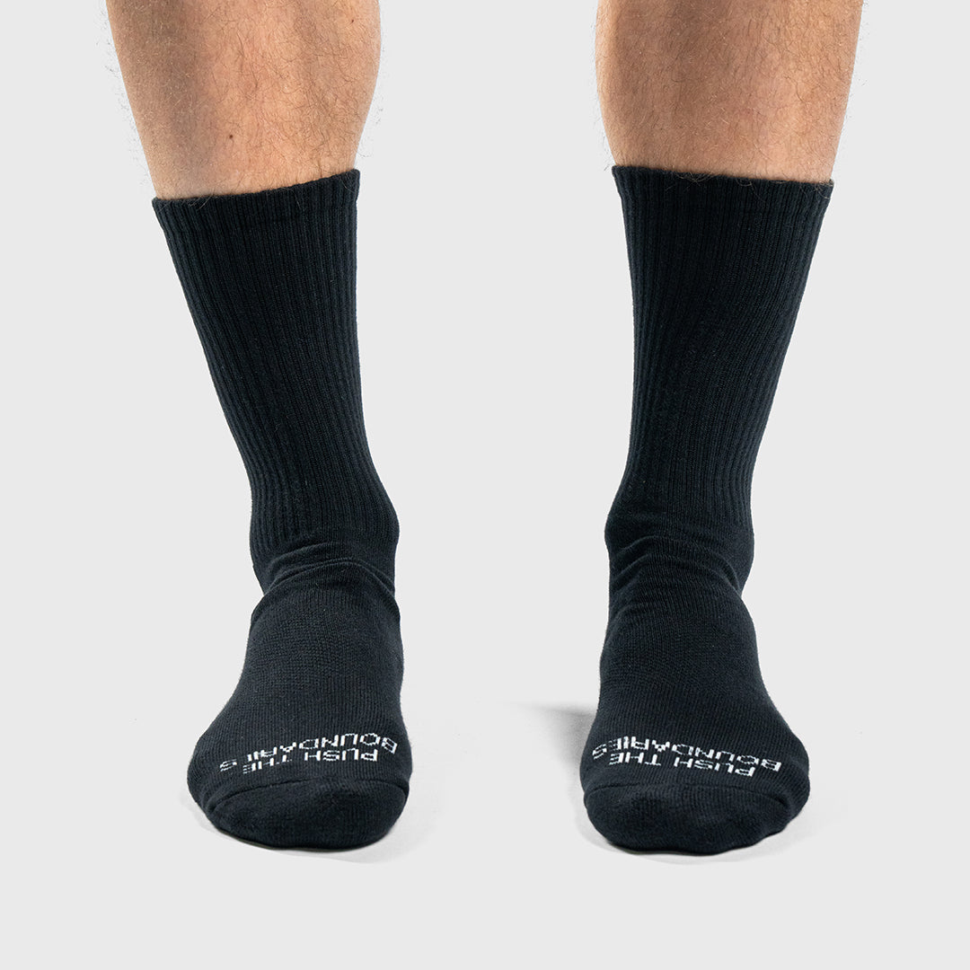 TWL - CLOUD SOCKS - CREW - BLACK