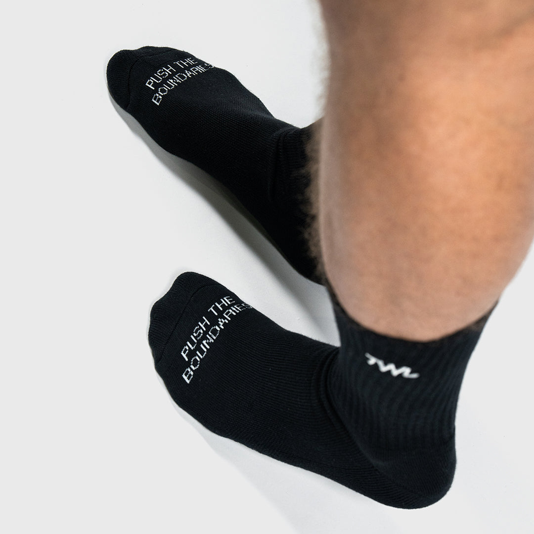 TWL - CLOUD SOCKS - CREW - BLACK