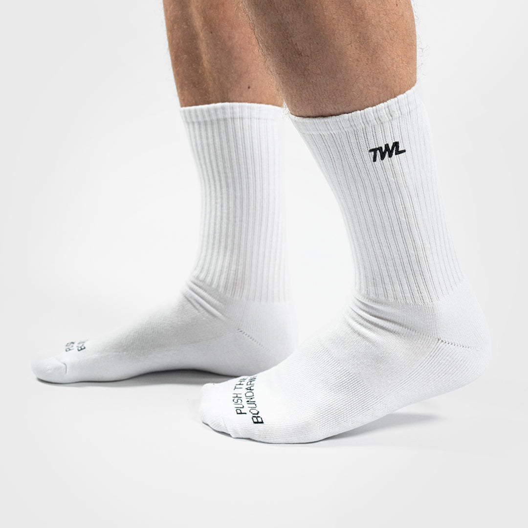 TWL - CLOUD SOCKS - CREW - WHITE
